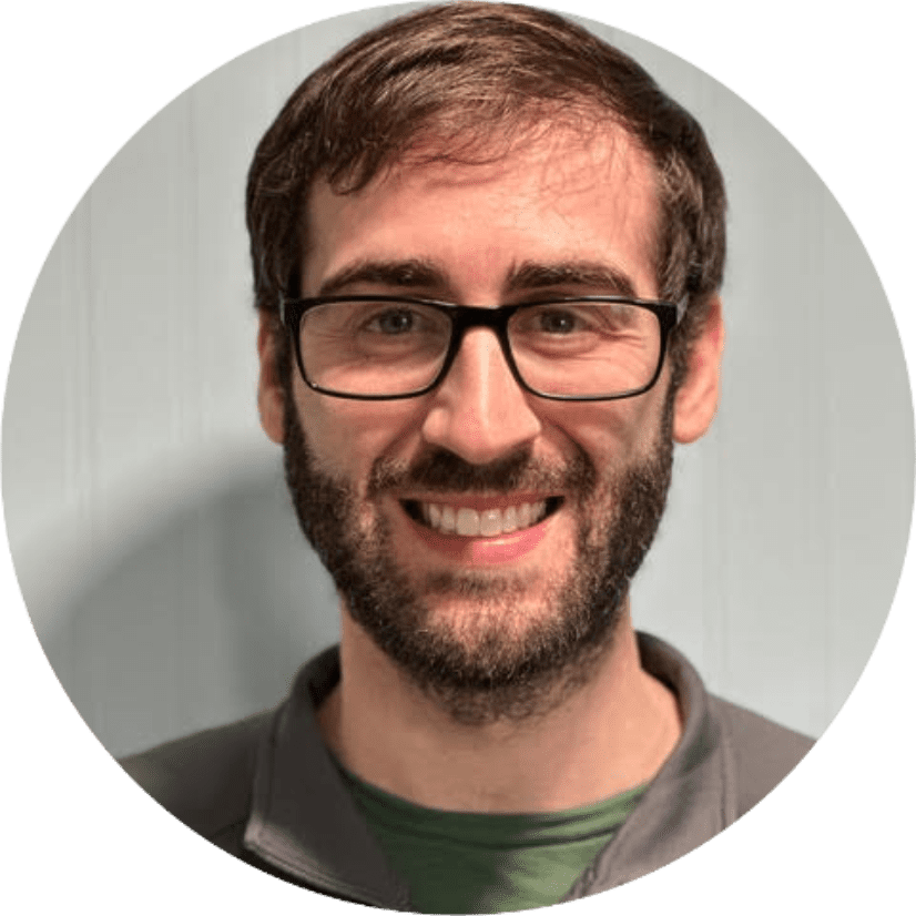 Man wearing glasses smiling